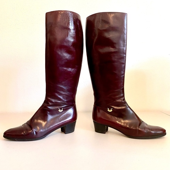 Vintage Salvatore Ferragamo Riding Boots - Picture 1 of 8